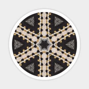 Neutral ethnic geometric patterned Magnet